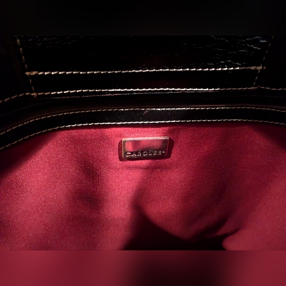 VTG 1990's Carolee Leather Tote - Picture 7 of 14